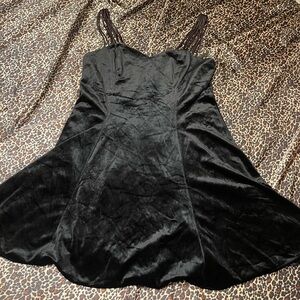 Vintage D.B.Y. Crushed Velvet Mini Dress